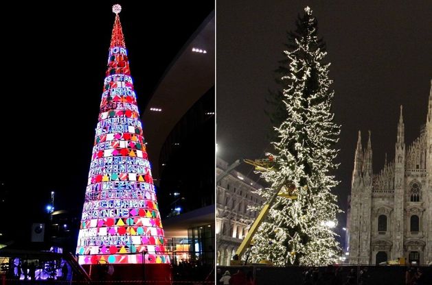 Natale hi-tech o classico: la sfida degli alberi di Milano