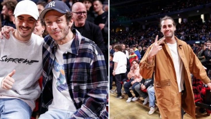 Italia-Spagna: Tamberi, Bagnaia e Valentino Rossi sugli spalti a tifare la Nazionale di basket