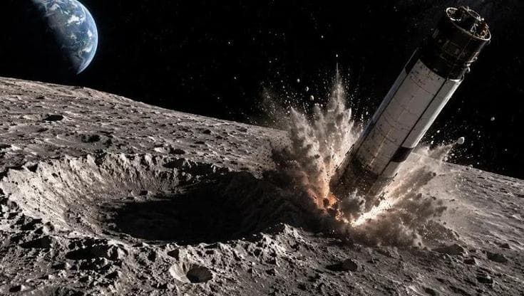 Una parte di Falcon 9 colpirà la Luna il 5 agosto: sarà possibile vederla