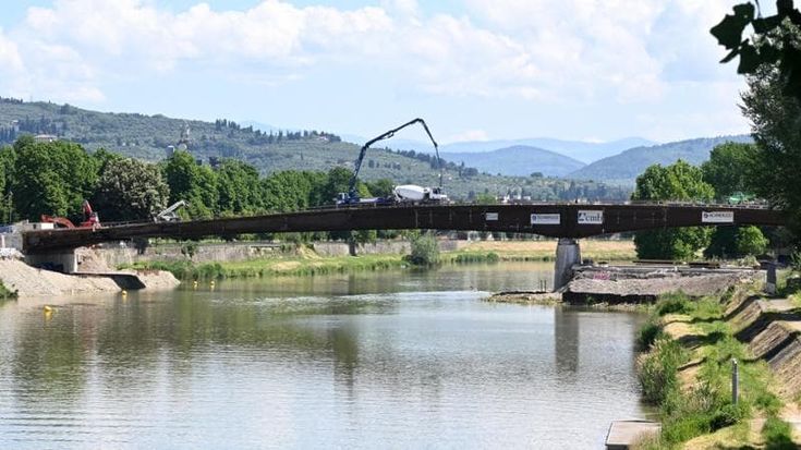 Nuovo ponte sull’Arno, verso l’apertura i primi giorni di giugno