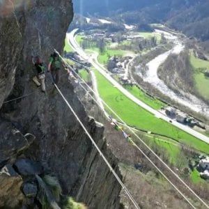 Bloccati sulla ferrata di Pont Canavese, li salva il soccorso alpino