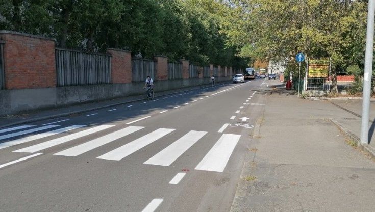 Parma, ecco le bike lane in  via Langhirano, viale Villetta e ponte Caprazucca