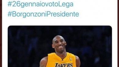 La Lega twitta il cordoglio per Kobe Bryant con l'hashtag Borgonzoni presidente. Poi le scuse 