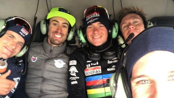 Evenepoel usa l'elicottero e l'Uci si arrabbia: "Va contro i principi di equità"