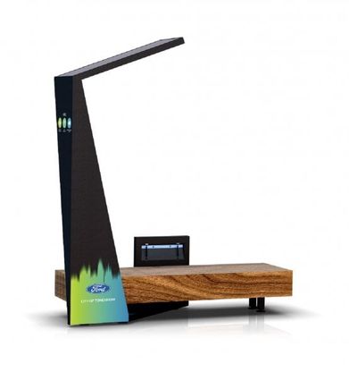 Ecco le Ford Smart Benches, le panchine del futuro per restare sempre connessi