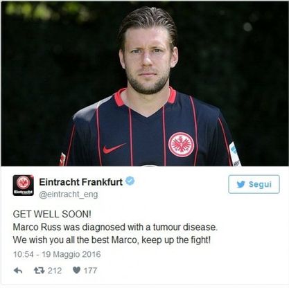 Bundesliga, test antidoping rivela tumore: Marco Russ gioca lo stesso