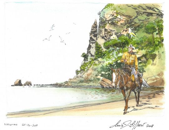 Ischia, Tex e Dylan Dog irrompono tra le piante del Negombo