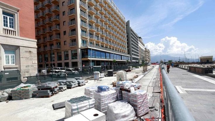 Lungomare Napoli, lavori in ritardo per la preregata di America’s Cup: tra un mese la gara