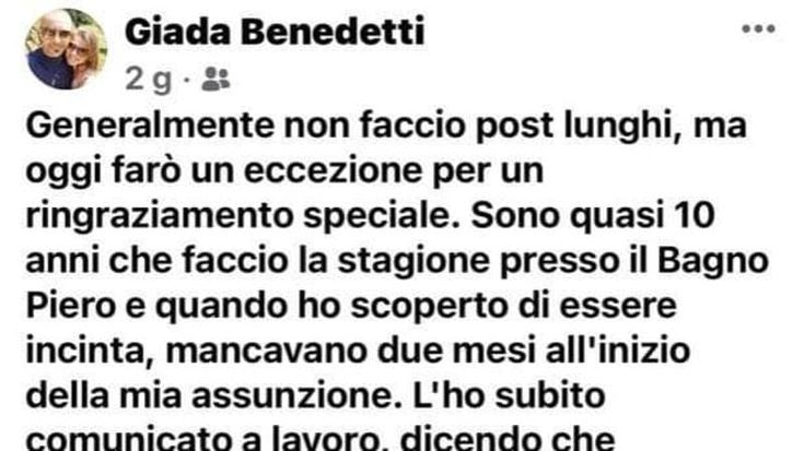 Forte dei Marmi, è incinta ma viene assunta: “Mi hanno voluta anche se probabilmente non riuscirò a portare a termine il contratto”