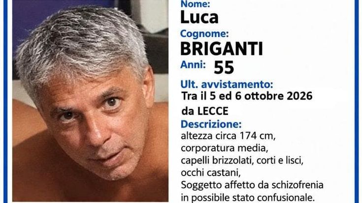 Da una settimana a Lecce nessuna notizia di Luca Briganti. “Aiutateci, temiamo per la sua vita”