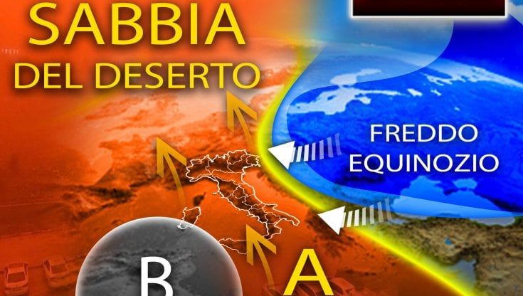 Previsioni meteo, il clima è sempre più pazzo: dalla sabbia del deserto al freddo equinozio di primavera