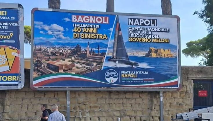 Bagnoli e Coppa America, offensiva elettorale di FdI promossa dal condannato Marco Nonno