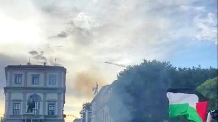 Firenze, tensioni al corteo pro Palestina