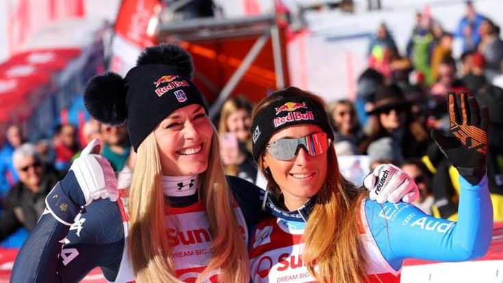 Goggia-Vonn di nuovo sul podio insieme dopo quasi otto anni: “Era una promessa tra noi due”