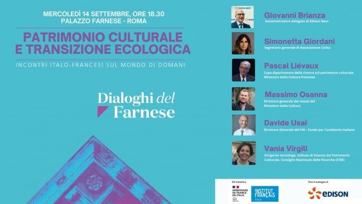  Patrimonio culturale e transizione ecologica: una conferenza nelle Giornate europee del patrimonio                         