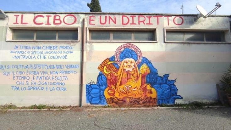 Trullo, cibo e sostenibilità: arriva il murale di Gojo