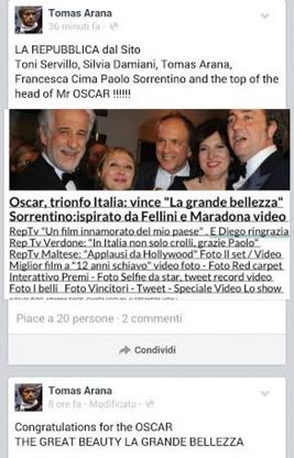 Gli auguri di Tomas "il gladiatore"