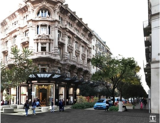 Via Sparano più verde: ecco i rendering del Comune
