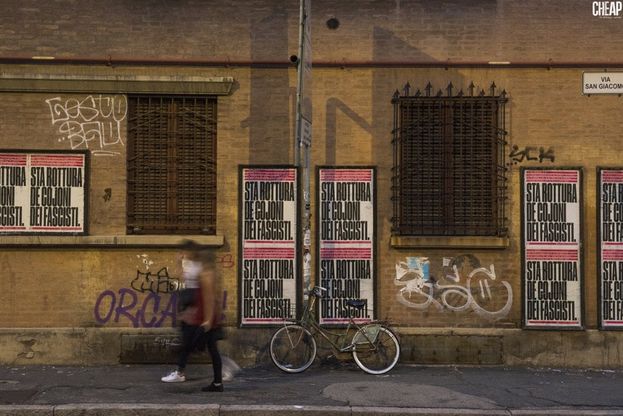 "Sta rottura de c... dei fascisti": lo sfogo di Ivano contro Casapound diventa denuncia sui muri di Bologna