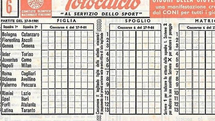 Ecco il nuovo Totocalcio: il 9 gennaio la prima schedina