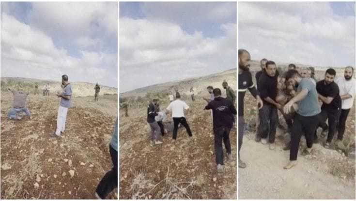 Soldato israeliano spara e ferisce a una gamba un palestinese in un scontro con i coloni a Faqqua