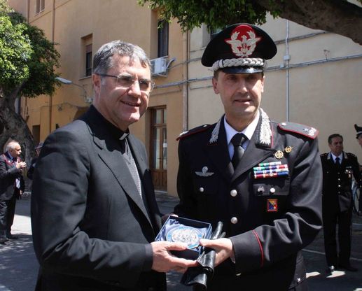 Palermo: l'Arcivescovo Lorefice in visita al comando carabinieri Sicilia