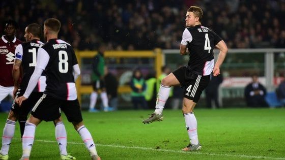 Torino-Juventus 0-1, De Ligt lascia i bianconeri in vetta alla classifica