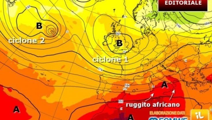 Previsioni meteo, torna il caldo africano
