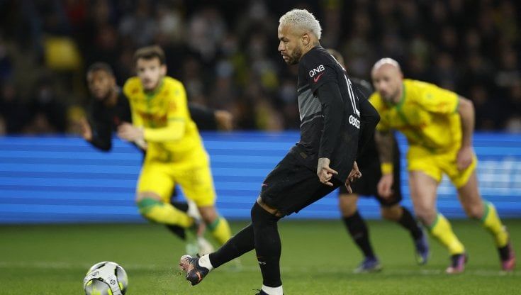 Ligue 1: il Psg affonda in casa del Nantes, Neymar sbaglia un rigore