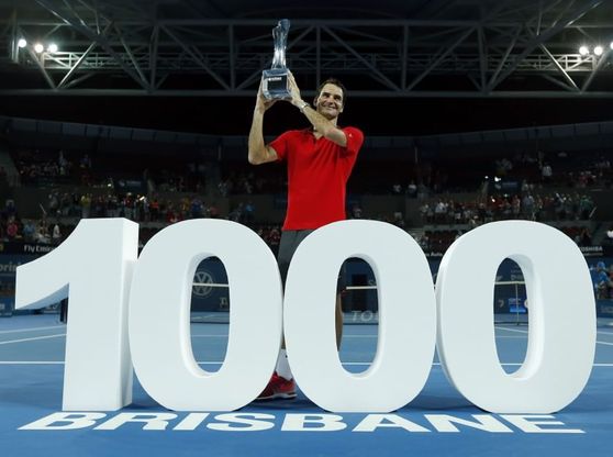 Federer trionfa a Brisbane, vittoria numero 1000 in carriera