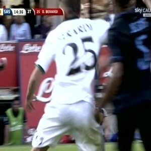 Berardi, la gomitata costa cara. Squalificato per tre giornate