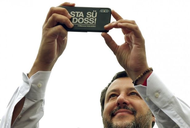 Salvini in piazza a Fidenza - Foto 