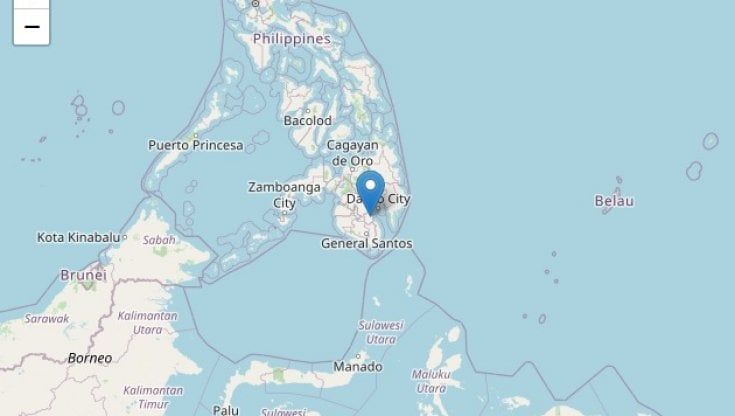 Filippine, scossa di terremoto di magnitudo 6 sull'isola di Mindanao