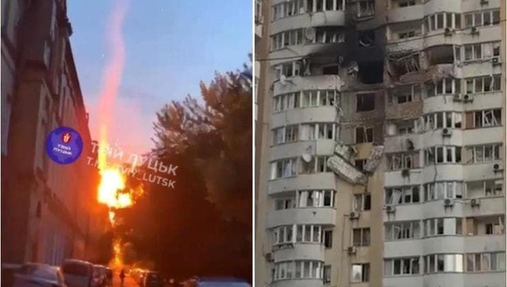 Ucraina, massiccio attacco russo nella notte: colpite Kiev e altre città