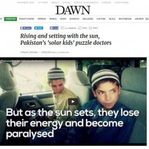 Pakistan, lo strano caso dei 'fratellini del sole': si paralizzano al tramonto