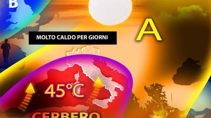 Previsioni meteo, arriva il cuore bollente di Cerbero, l’anticiclone africano: picchi ben oltre i 40 gradi