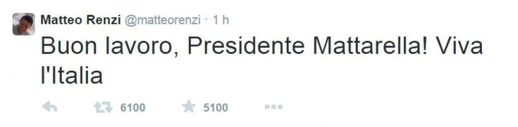 Mattarella presidente, le reazioni su Twitter