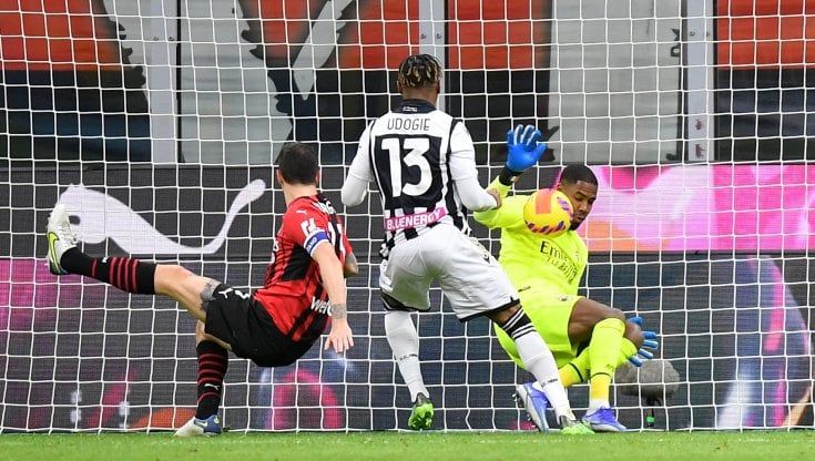 Milan-Udinese 1-1: proteste rossonere per il pareggio di Udogie. "Tocco di mano, errore grave ed evidente"