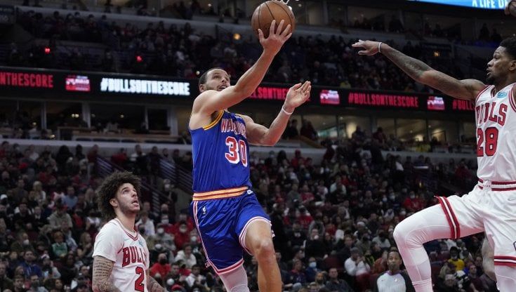 Nba: Golden State asfalta Chicago, Doncic ferma la corsa di Memphis