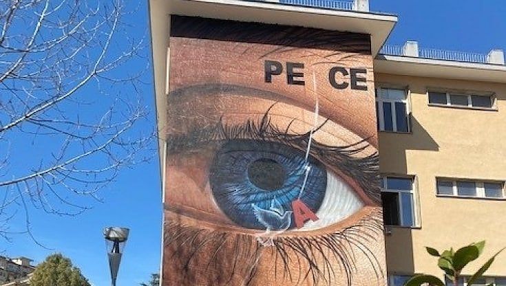 Jorit: un murale per dire no alla guerra