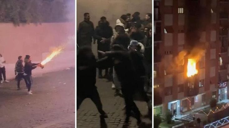 Capodanno, notte di botti e violenza: rissa al Colosseo, incendio al Tiburtino