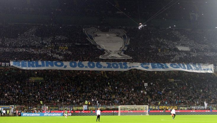 Inter-Juventus, coreografia nerazzura 'dedicata' ai bianconeri