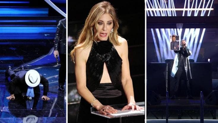 Sanremo 2023, dalle flessioni di Al Bano all'attacco di Fedez: la seconda serata in 5 momenti