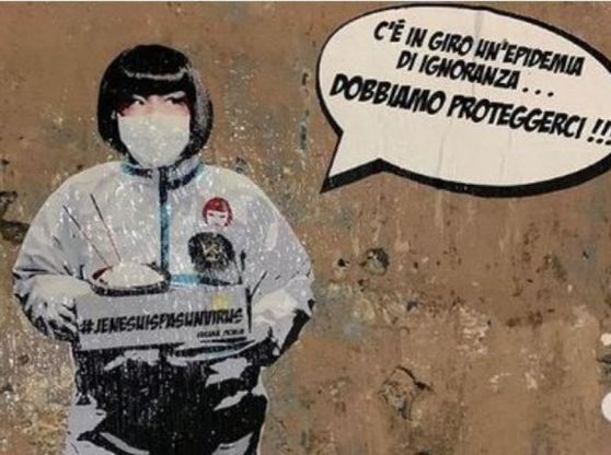 Coronavirus, a Roma spunta murale dedicato alla ristoratrice Sonia Zhou: "In giro un'epidemia di ignoranza" 