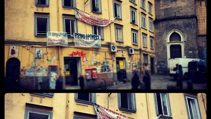 Napoli, sgomberi per lo studentato in piazza Miraglia: protestano i comitati