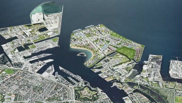 Un'isola artificiale grande come 400 campi da calcio per salvare Copenaghen dalle acque