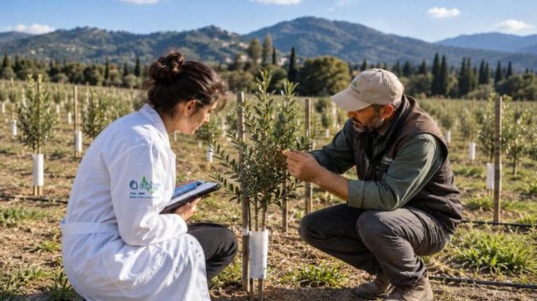 A Gubbio un campo di ulivi da tutto il mondo per combattere la Xylella