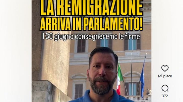 CasaPound torna in Parlamento: “Pronti a consegnare le firme per la legge sulla remigrazione”