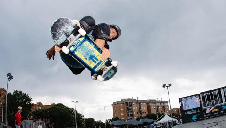 Coppa del Mondo Skateboarding. Spettacolo al Lido di Ostia