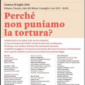 Tortura: così lontana così vicina